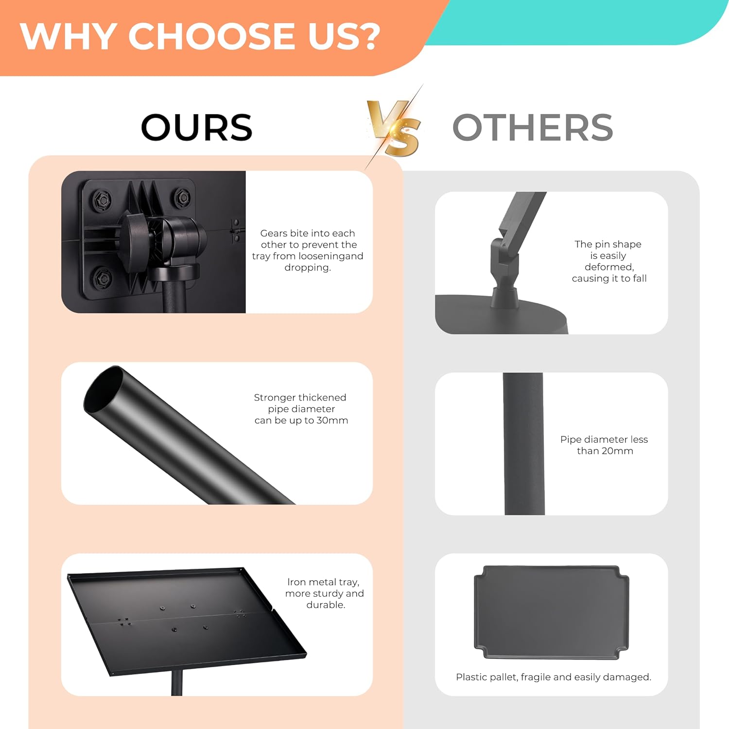 Projector Stand Tripod Vangoa Laptop Tripod Stand Adjustable Height 23.6 to 62in with Mouse Tray Phone Holder Violin Hanger Multifunctional Stand for Home, Office, Stage, Studio, DJ Racks Holder Mount