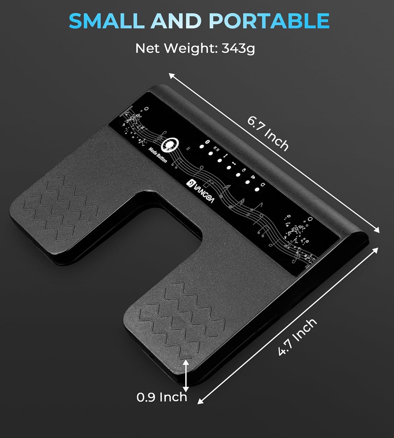 Tourne-pages sans fil Vangoa pour iPad, rechargeable par USB, avec caoutchouc anti-retournement, tourne-pages silencieux pour tablettes et téléphones