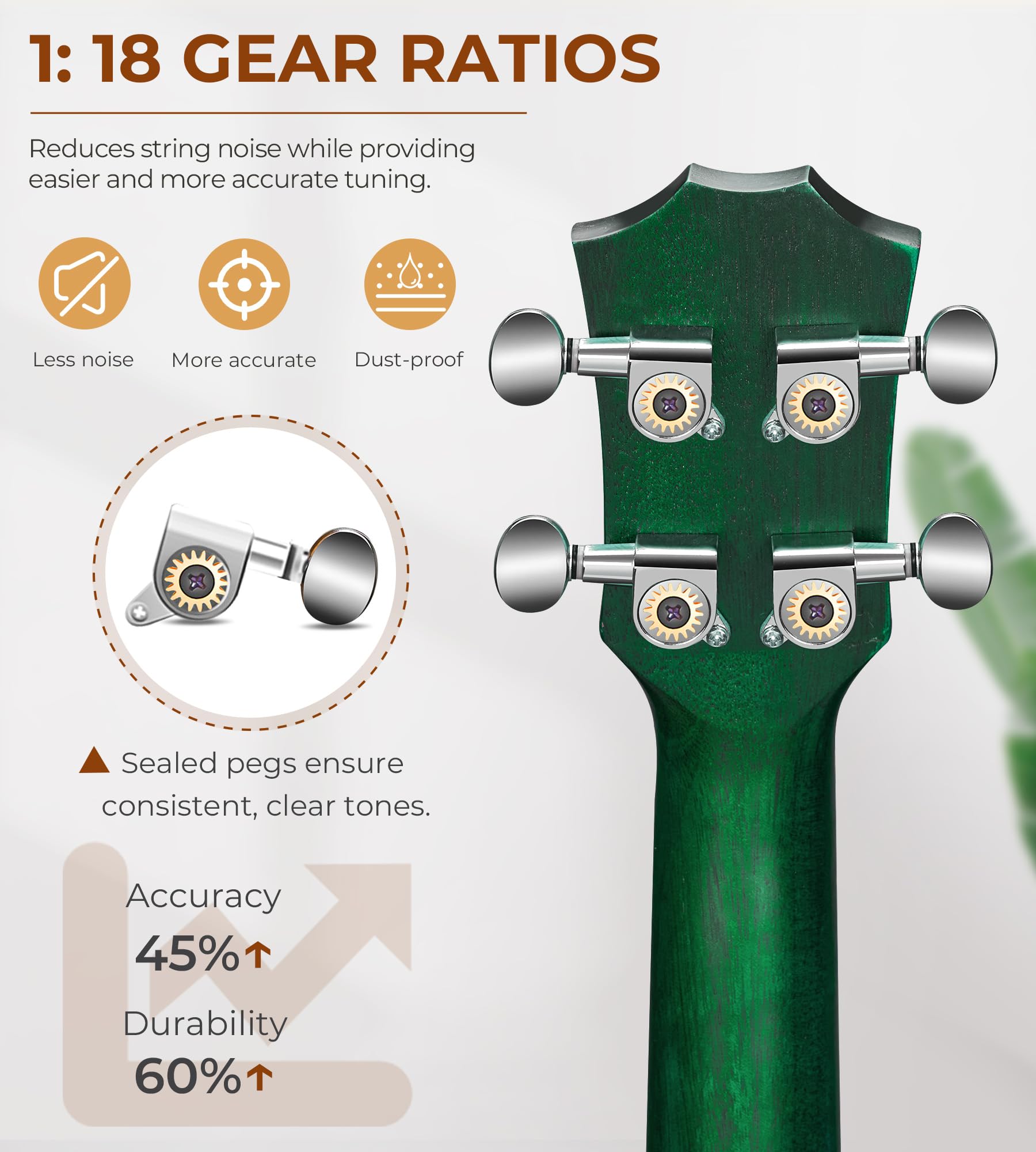 Vangoa Konzert-Ukulele, professionell, 58,4 cm, Mahagoni-Ukulele für Erwachsene, Anfänger, Studenten, Kinder, Ukulele-Paket, Hawaii-Holz-Ukulele, Vier-Saiten-Ukulele-Starter-Set