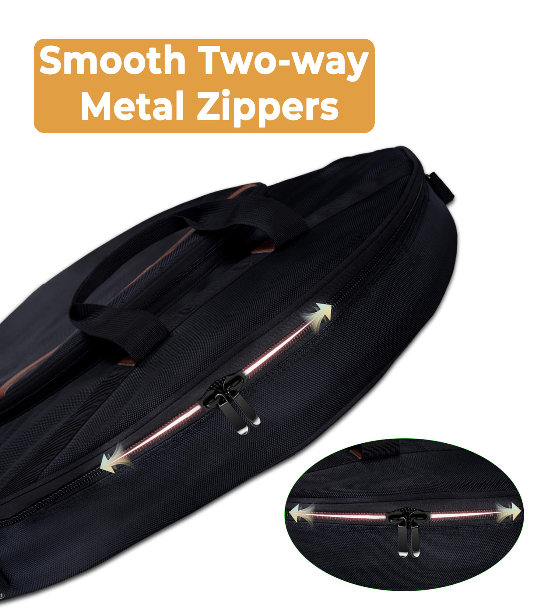 Vangoa 22" Cymbal Bag VGB-1 with Dividers, 10 Cymbal Cases, 10mm Thick Cymbal Gig Bag