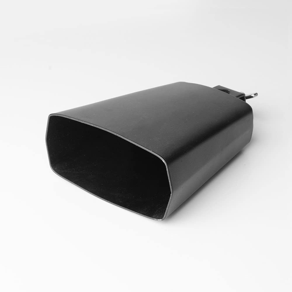 Cloche de vache Vangoa en acier métallique de 5 pouces avec bâton pour kit de percussions