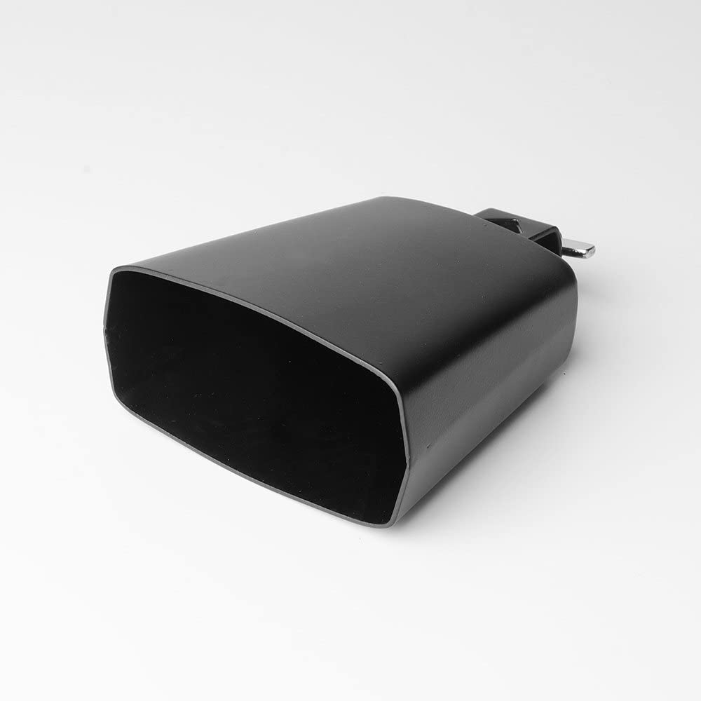 Cloche de vache Vangoa en acier métallique de 4 pouces avec bâton pour percussions de batterie