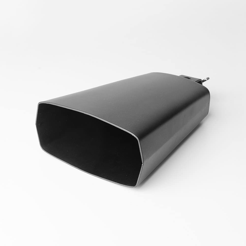 Cloche de vache Vangoa en acier métallique de 6 pouces avec bâton pour kit de percussions