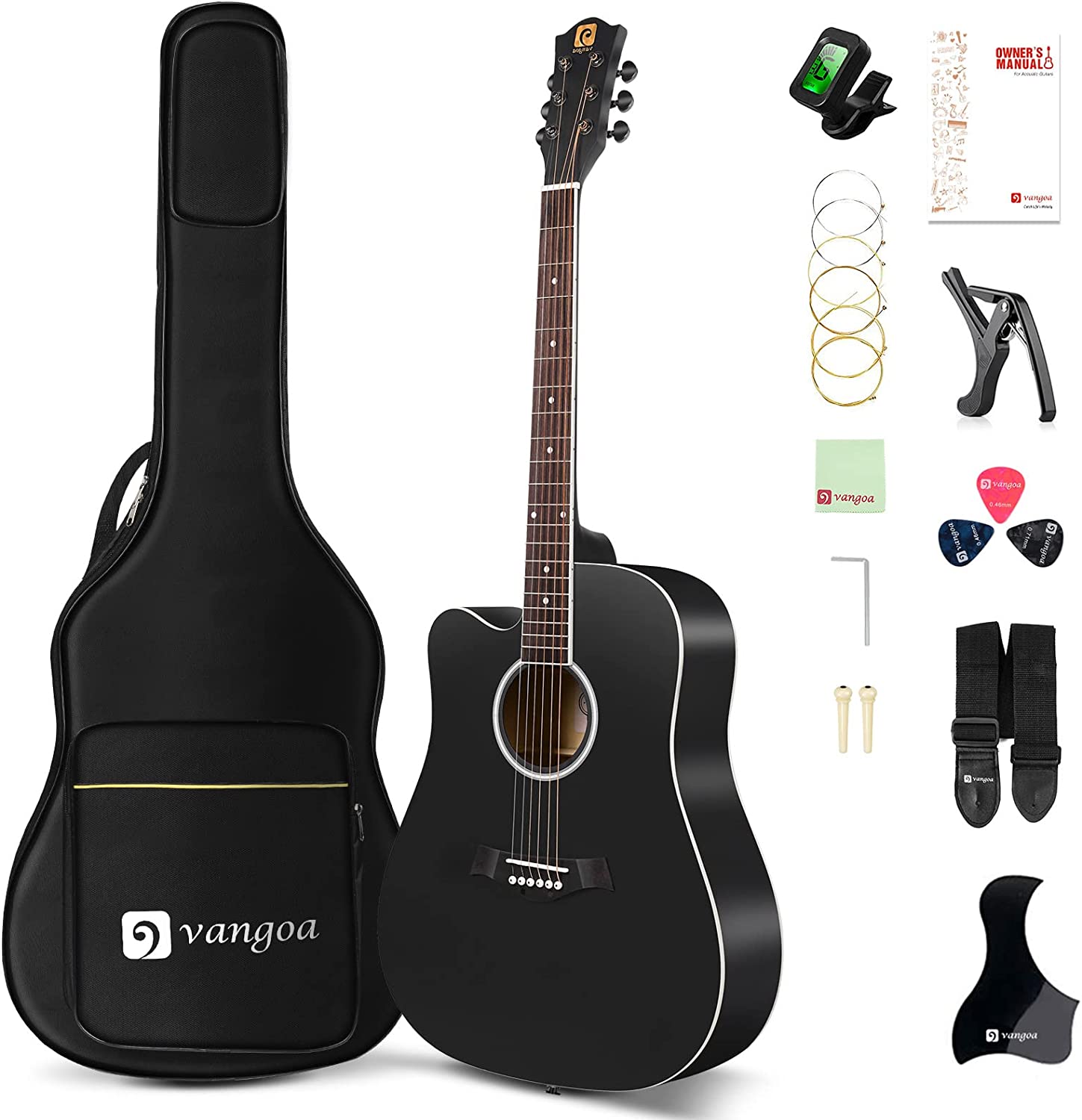 Guitare acoustique Vangoa pour gaucher 41 pouces