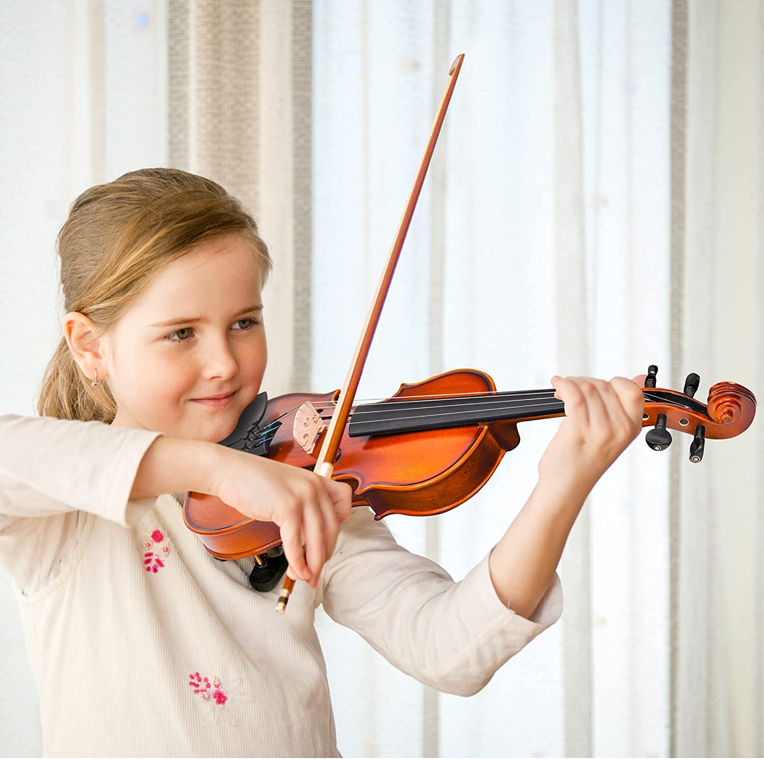 Vangoa Basic VV-1 1/4 Violin Set Fiddle for Beginners with Starter Kit