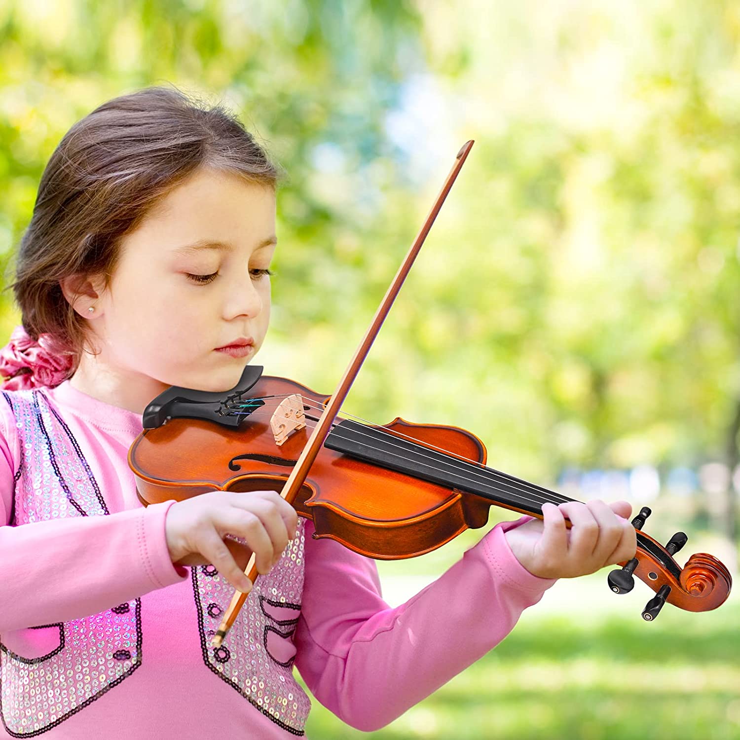 Vangoa Basic VV-1 1/4 Violin Set Fiddle for Beginners with Starter Kit