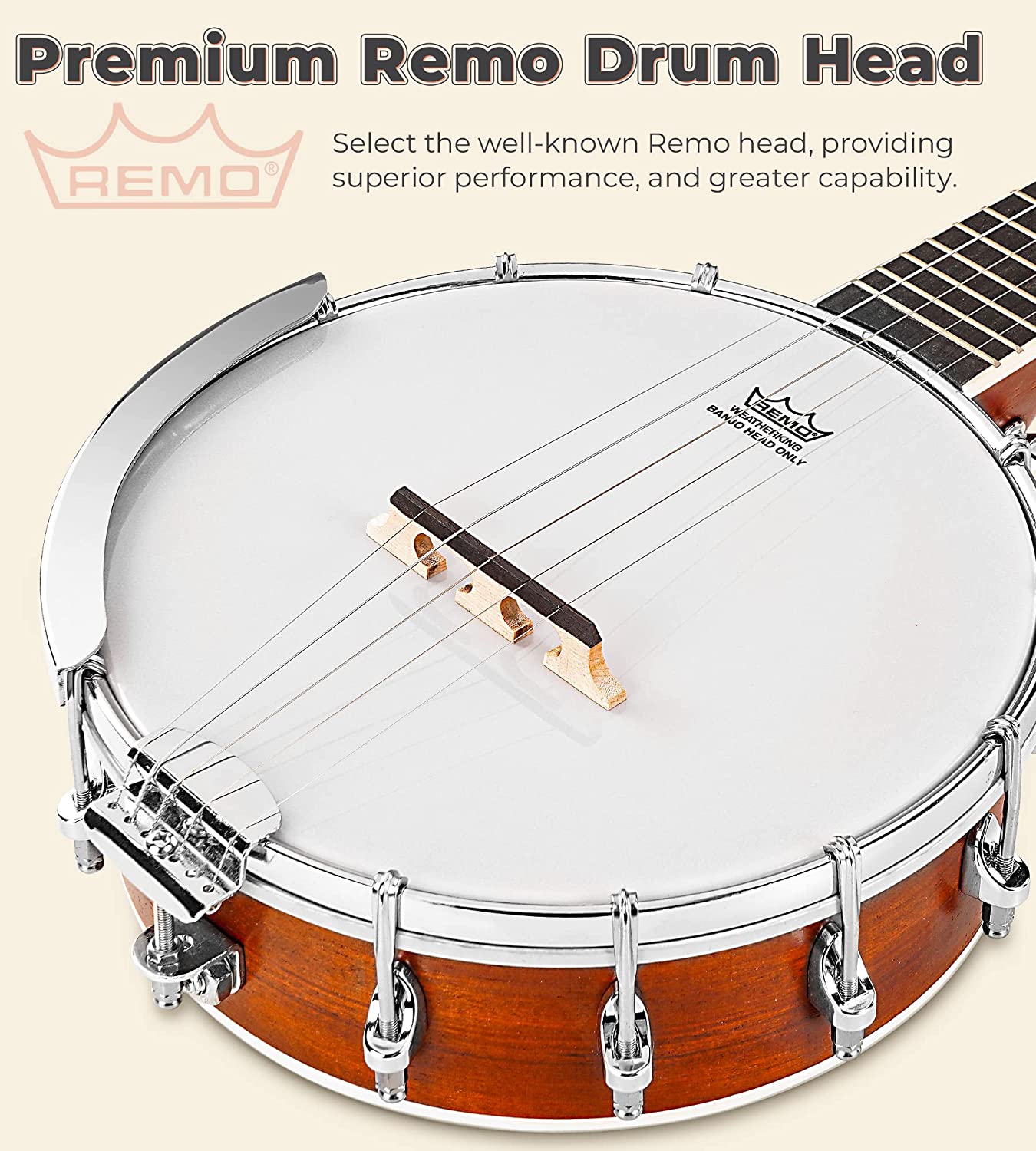 Vangoa 5 String Banjo 26 Inch