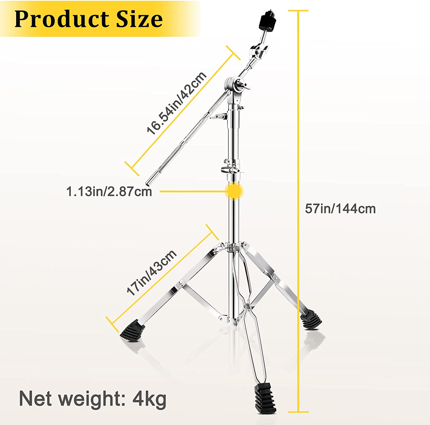 Vangoa Cymbal Stand Boom Set Adjust Height (32 - 55) in - Vangoa