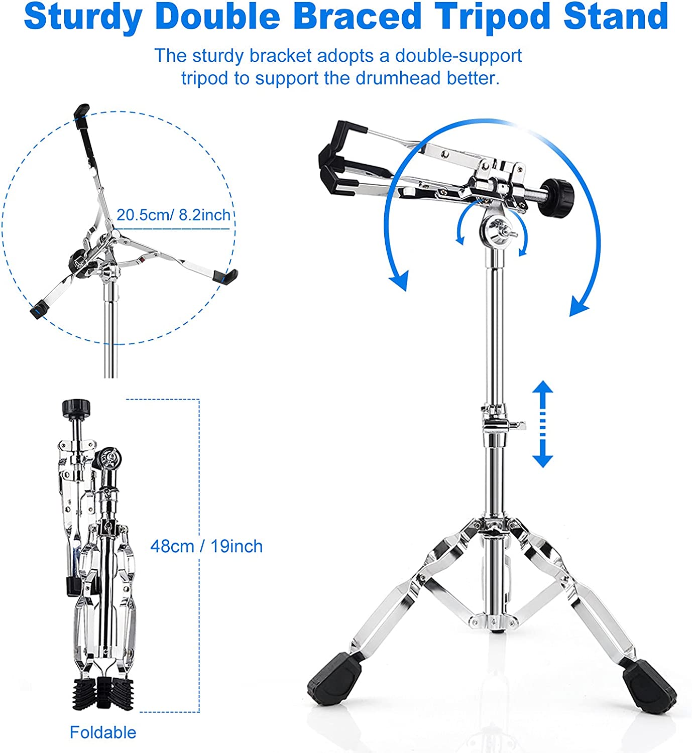 Vangoa Snare Drum Set for Kids 14 Inch 10 Lugs - Vangoa