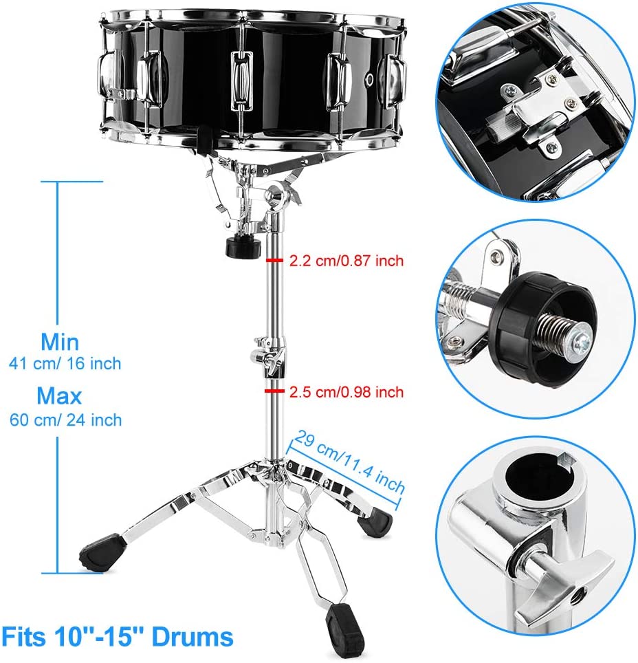 Vangoa Snare Drum Set Student Snare Drum Kit with Stand 14"X 5.5" - Vangoa