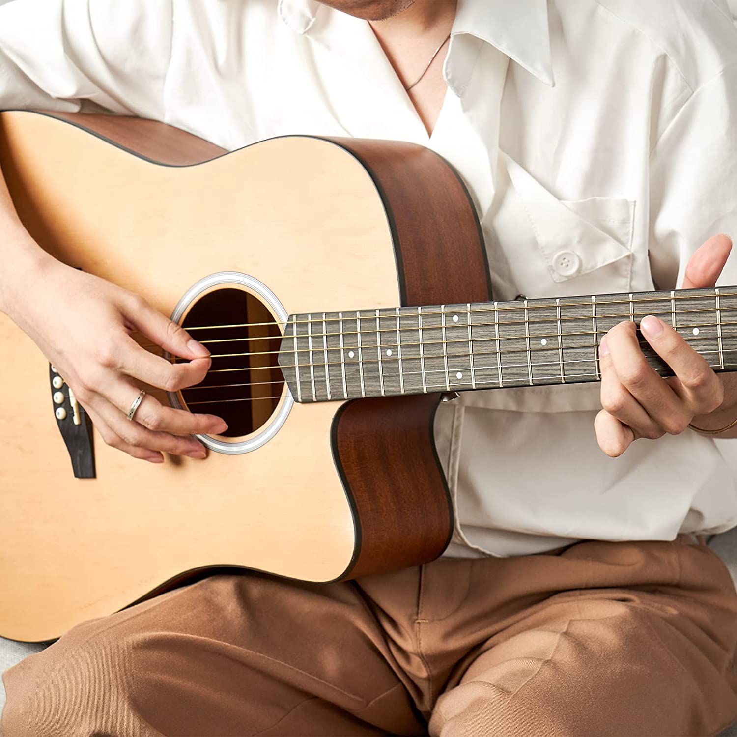 Vangoa VG - 1 Matte Acoustic Guitar 41 Inch Right Hand Natural - Vangoa