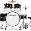 [🇺🇸🇩🇪🇫🇷🇮🇹🇪🇸]Vangoa 5-Piece 16 Inch Drum Kit Black