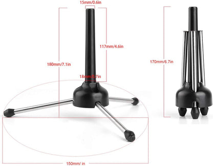 Support trépied pliable et portable Vangoa pour flûte, clarinette, hautbois, saxophone soprano, instrument à vent 