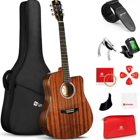 Guitare acoustique noire Vangoa pour débutant Switzerland