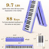 [🇺🇸🇬🇧🇩🇪🇫🇷🇮🇹🇪🇸]Vangoa VGD882 Folding Piano Keyboard Portable 88 Keys Purple