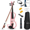 [available on Amazon]Vangoa Kids Electric Violin 1/2 Silent Violin Kits, Half-size Electric Fiddle for Beginner Children Students Gilrs, Pink