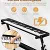 [🇺🇸]Vangoa VGD610 Portable Piano Keyboard 61 Key with Sustain Pedal Black
