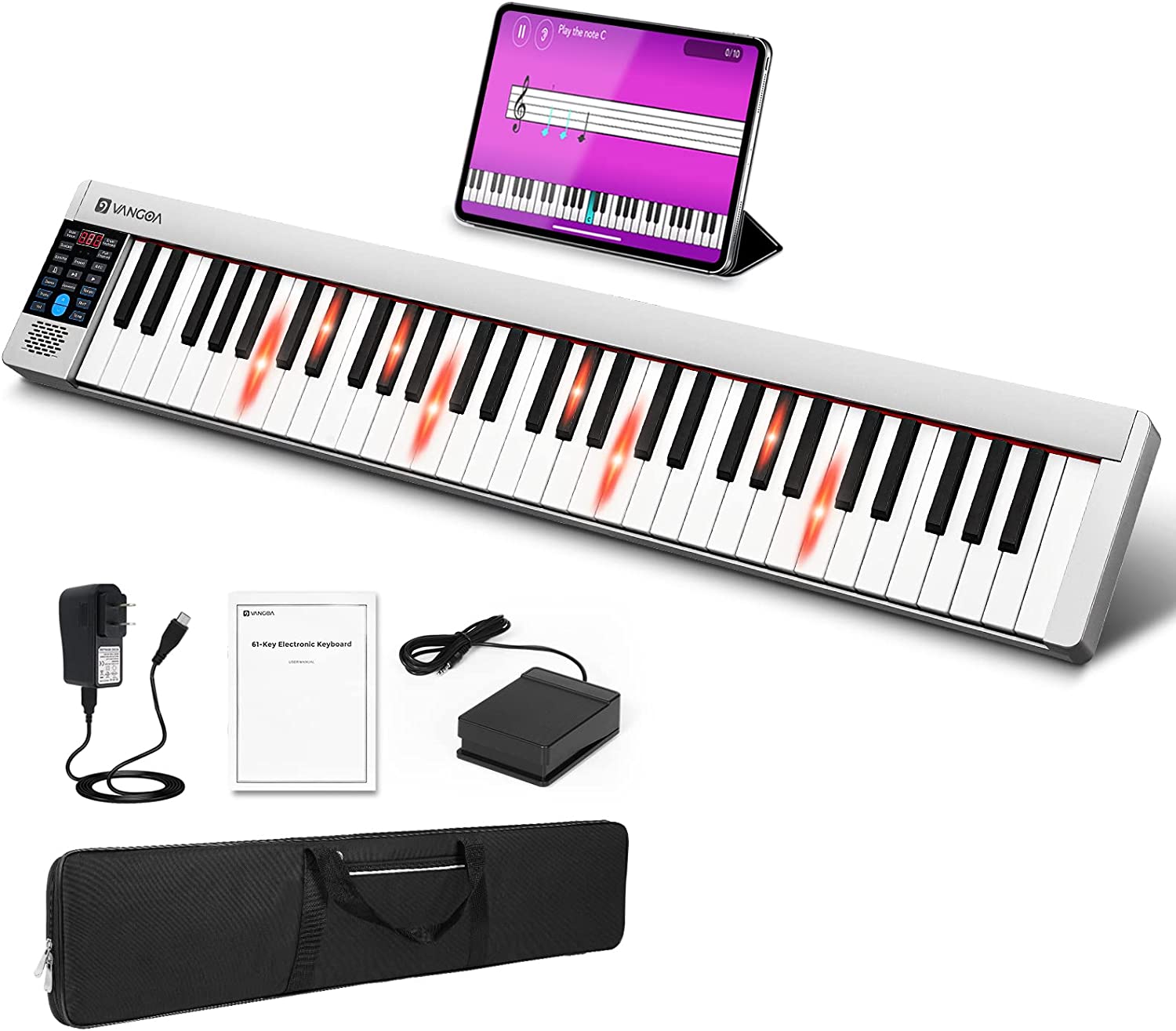 37 Key Keyboard Piano Portable Guitar Mini Keytar Education Musical  Instrument