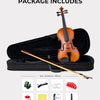 [🇺🇸]Vangoa 4/4 Full Size Violin Solid Wood Spruce Top Acoustic Violin Fiddle Kit