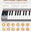 [🇺🇸]Vangoa VGD610 Portable Keyboard Piano with MIDI 61 Keys Touch Sensitive Full Size Silver