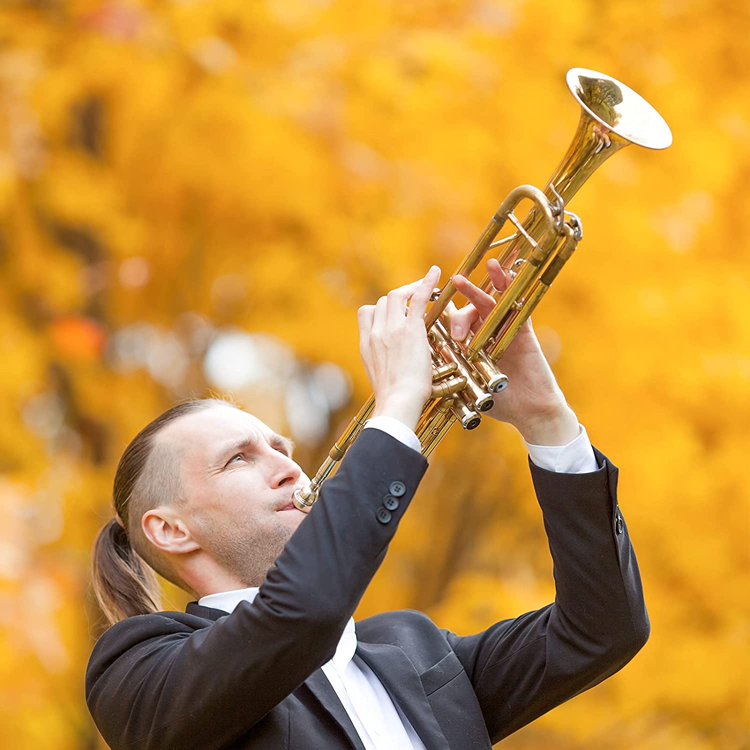 Vangoa VTB-1 Standard Bb Trumpet for Beginners with Valve Oil Gold