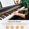 [available on Amazon]Vangoa VDP-H200 88 Key Weighted Digital Piano Home Piano Bundle