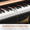 [available on Amazon]Vangoa VDP-H200 88 Key Weighted Digital Piano Home Piano Bundle