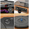 [Buy on Amazon] Vangoa Vinyl Record Player, Bluetooth Turntable Hi-Fi System with 5 Watt Stereo Bookshelf Speakers