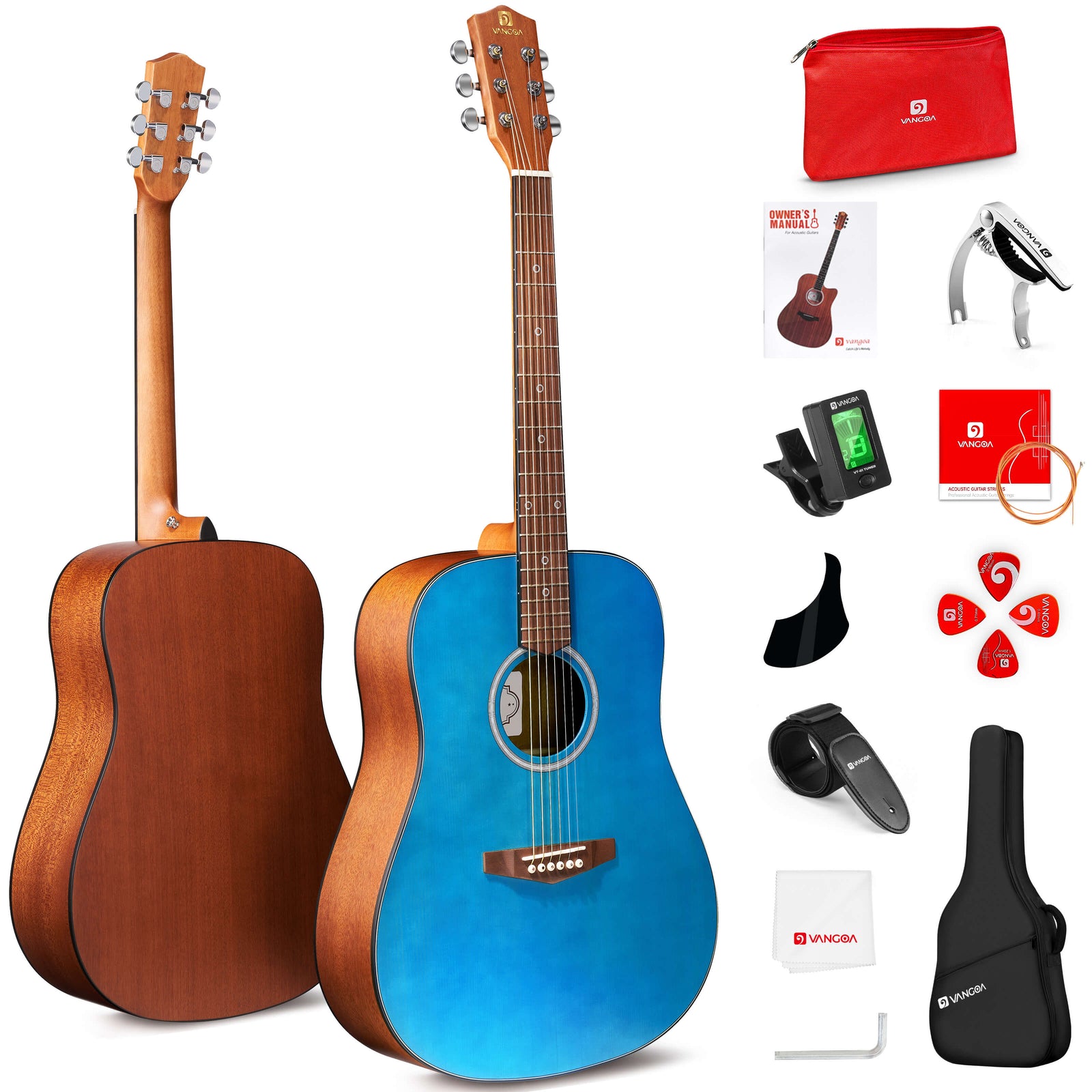 Vangoa acoustic electric guitar cheap