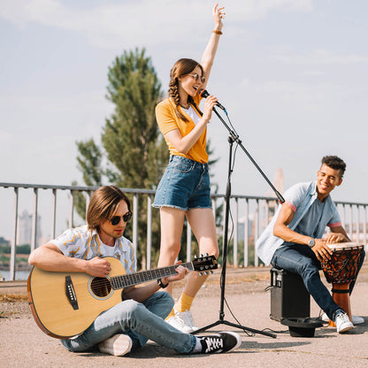 Vangoa VJ100E Electric Acoustic Guitar 3/4 Size - 36 Inch Acoustic Electric Guitar Cutaway Acustica Guitarra Bundle for Beginners and Students, Spruce Top, Guitarra Electro Acustica