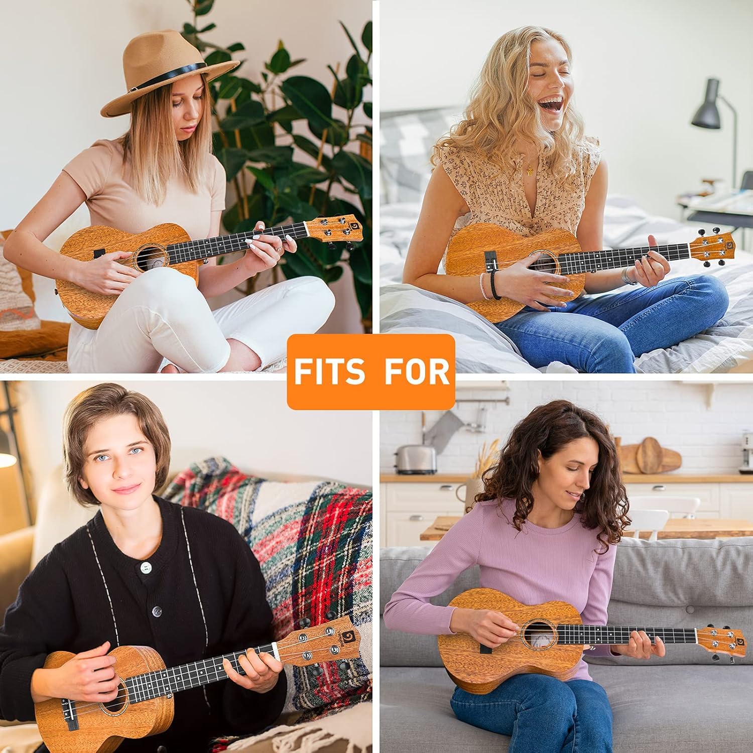 Vangoa 26" Tenor Mahogany Ukulele Starter Bundle - Vangoa