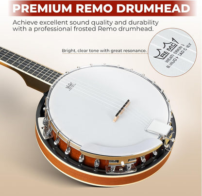 Vangoa 5 Nylon String Banjo 5 String Kit - Vangoa