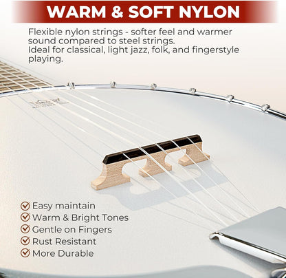 Vangoa 5 Nylon String Banjo 5 String Kit - Vangoa