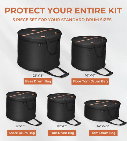Vangoa 5 - piece drum kit VGB - 1 for standard drum kits - Vangoa