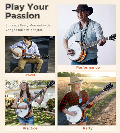 Vangoa 6 String Banjo - Vangoa
