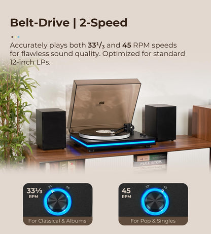 Vangoa Record Player with Speakers 40W Model RP-03 - Vangoa