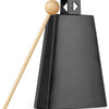 [🇺🇸]Vangoa 6 inch Metal Steel Cow Bell Noise Maker with Stick for Drumset Kit Percussion