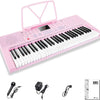 Vangoa VGK610 Piano Keyboard 61 Mini Keys Pink