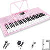 Vangoa VGK610 Piano Keyboard 61 Mini Keys Pink