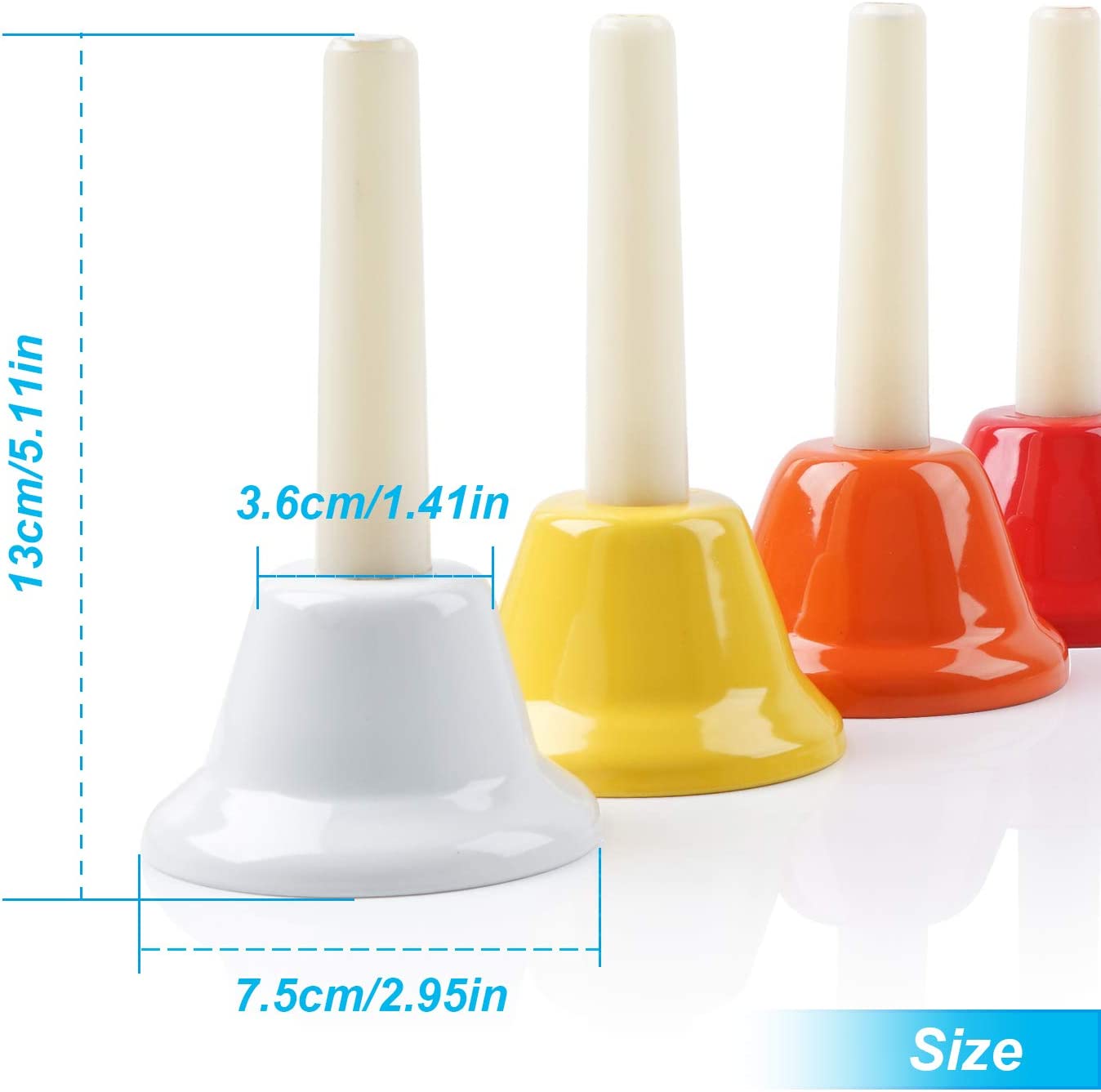 Vangoa Hand Bells Set 8 Note Musical Bells