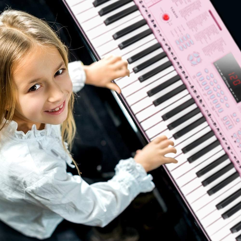 Pink outlet piano keyboard