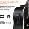 [available on Amazon]Vangoa VGE12-2 12 String Guitar, Acoustic Electric Cutaway Guitar, Black