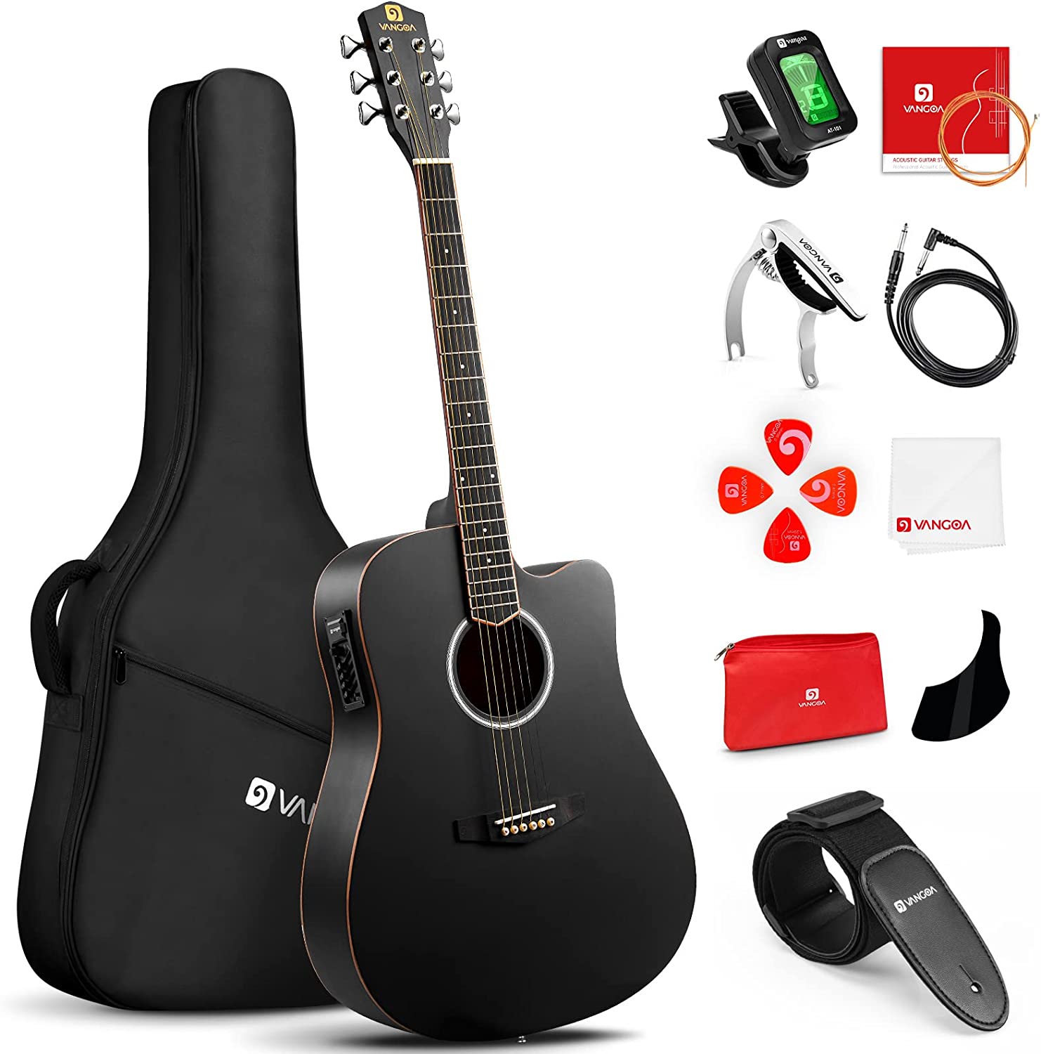 Vangoa VCE-1 Acoustic Electric Guitar Full Size 41 Inch