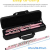 [coming soon]Vangoa Closed Hole C Flute for Beginners Kids Student 16 Keys Pink