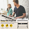 [available on Amazon]Vangoa VGK6101 Keyboard Piano with 61 Lighted Keys 3 Teaching Modes White