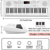 [🇺🇸🇨🇦🇬🇧]Vangoa VGK611 Piano Keyboard with Mini Lighted Keys for Beginner Kids Boy Girl White