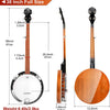 [available on Amazon]Vangoa Banjo 5 String Beginner Full Size Kit