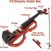 [available on Amazon]Vangoa VVE-1 1/2 Silent Electric Violin for Beginners Solid Wood Electric Fiddle Starter Set