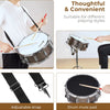 [available on Amazon]Vangoa Student Snare Drum Set with Stand Brown 14"X 5.5"
