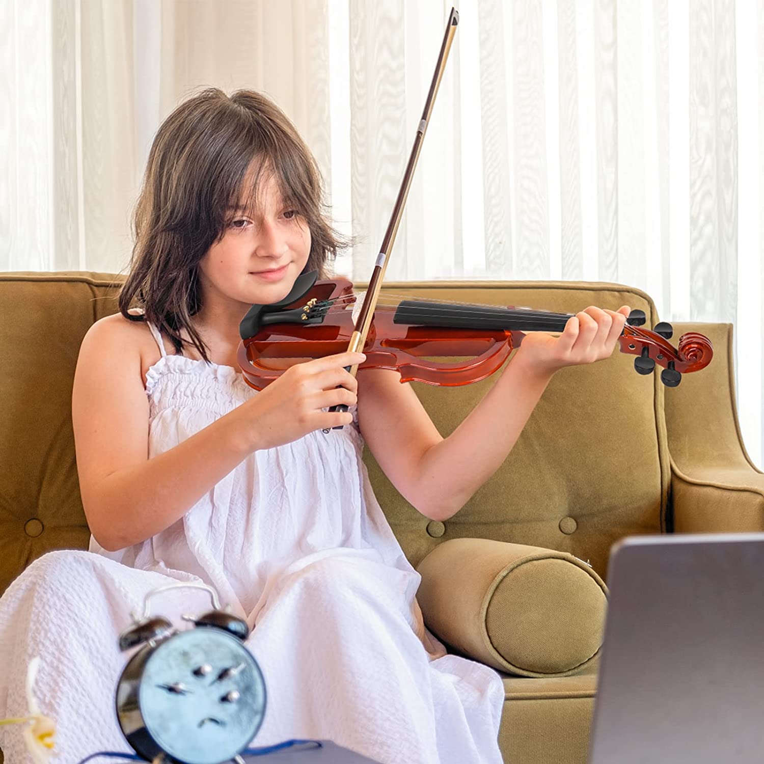 Vangoa 3/4 Silent Electric Violin for Beginners